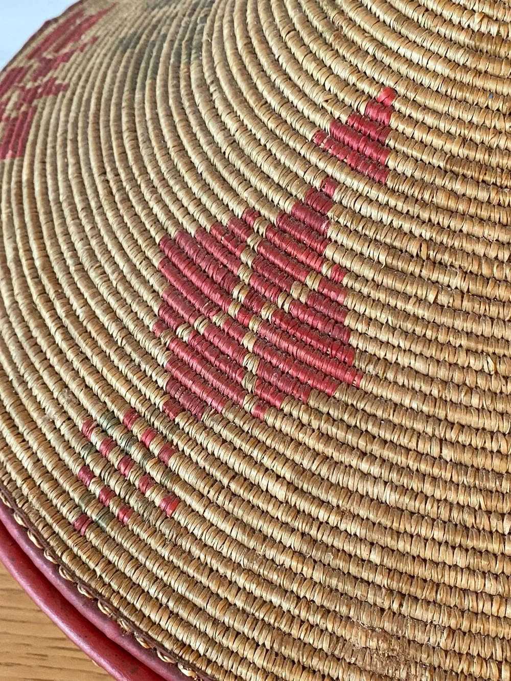 Large Vintage Ethiopian Mesob Basket Handwoven Injera Serving Table
